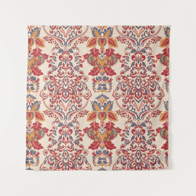 Tenture Papier peint Vintage baroque Floral (Devant)