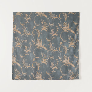 Tenture Papier peint vintage rétro à fleurs sur le dos