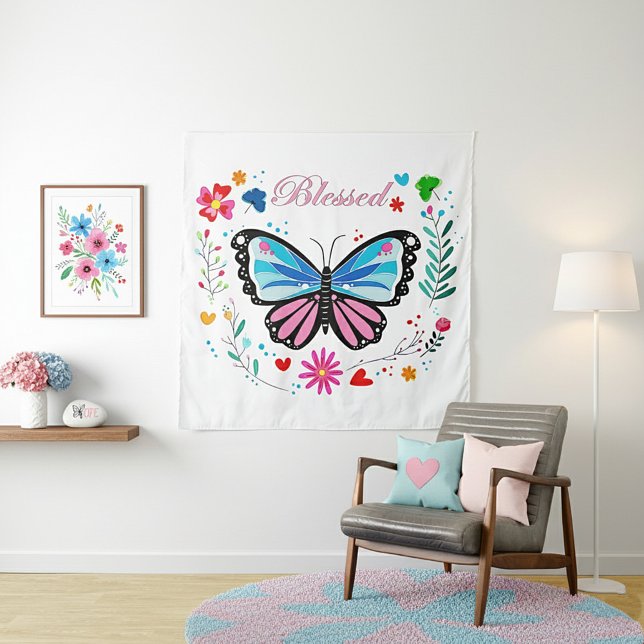 Tenture Papillon béni (Créateur téléchargé)