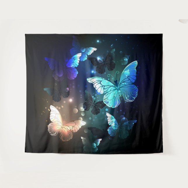 Tenture Papillon de nuit voltigeant (Devant (Horizontal))