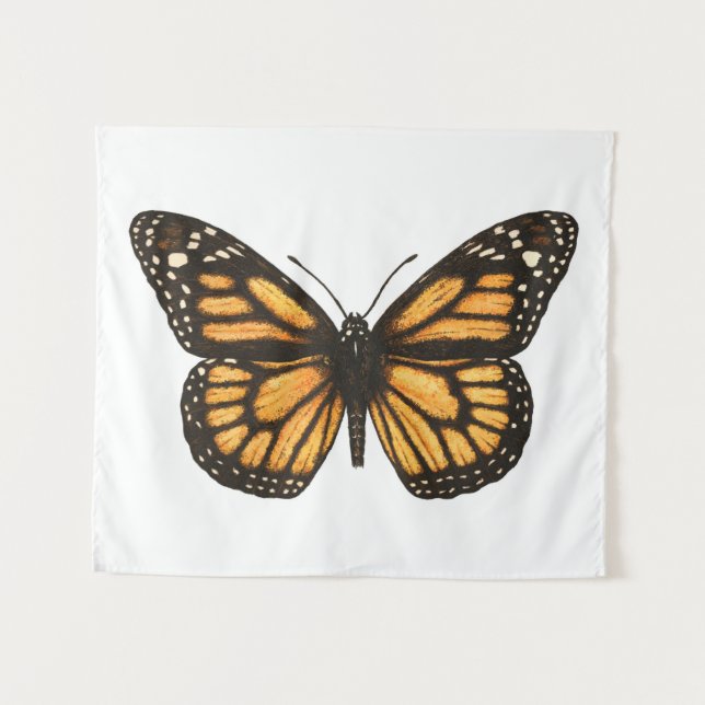 Tenture Papillon monarque (Devant (Horizontal))