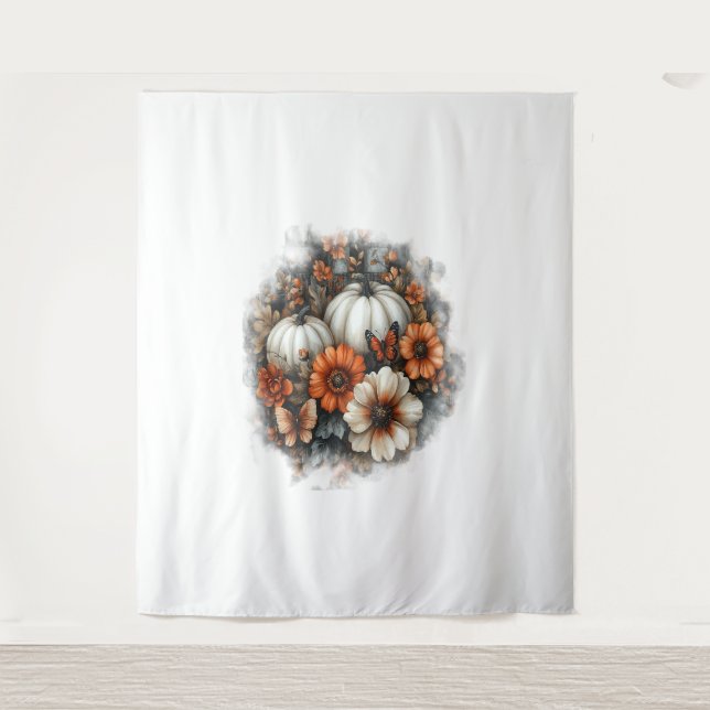 Tenture Papillons Citrouille de pays (Devant)