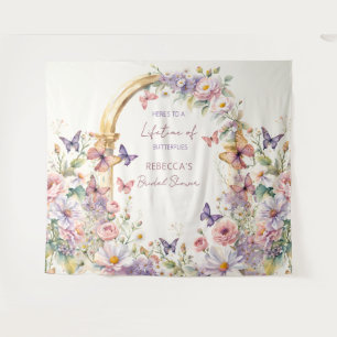 Tenture Papillons jardin nuptiale douche photo fond