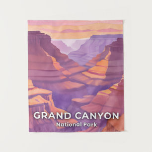 Tenture Parc national du Grand Canyon aquarelle art de voy