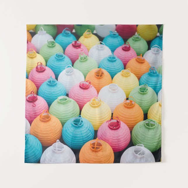 Tenture Parcelle de la lanterne de ciel de couleur aérée (Devant)