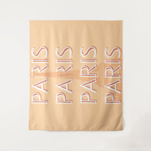 Tenture Paris, Travel Art, Pastel Travel Art