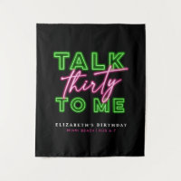 Parle-moi Trente Sale 30 Néon Vert & Rose