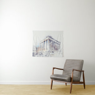 Tenture Parthénon des sites antiques à Athènes, Grèce