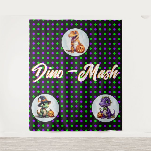 Tenture Parti Dino-Mash d'Halloween (Devant)