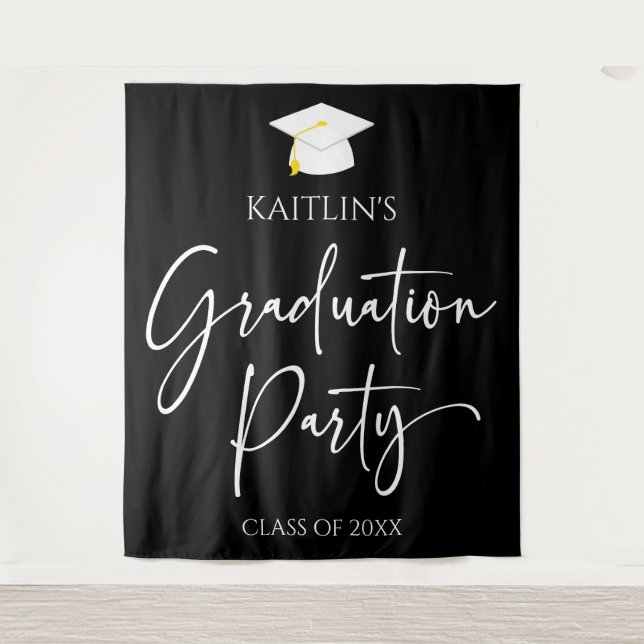 Tenture Parti minimaliste moderne élégante Graduation (Devant)