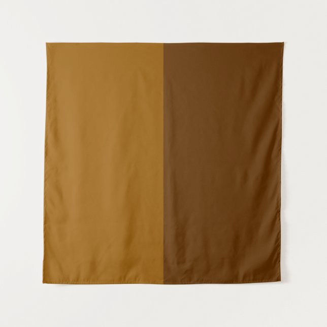 Tenture Partie Brown foncé clair demi-côtés (Devant)