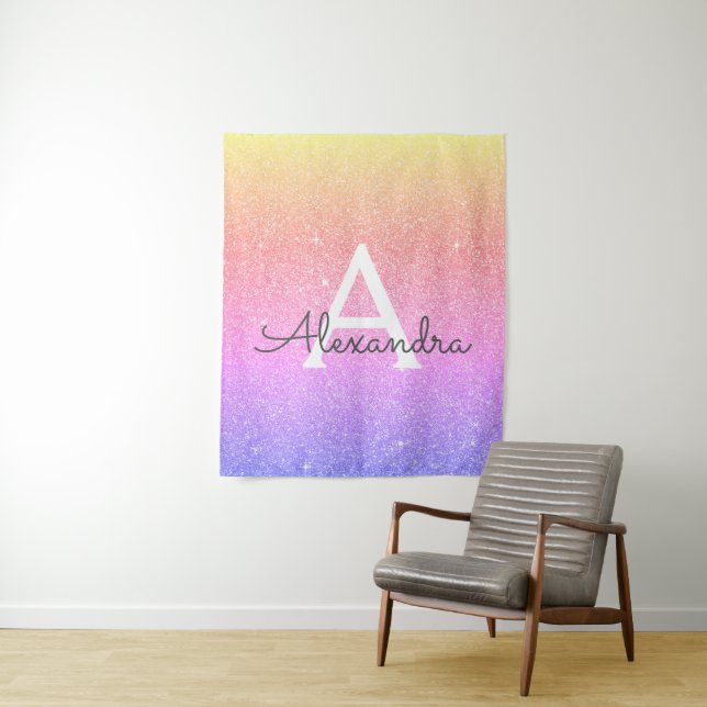 Tenture Parties scintillant à étincelle rose pourpre Tapis (En situation)