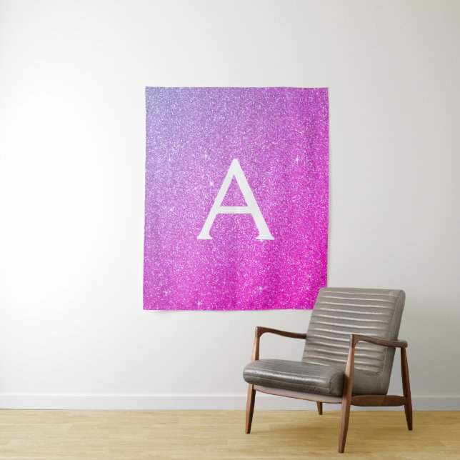 Tenture Parties scintillant à étincelle rose pourpre Tapis (En situation)