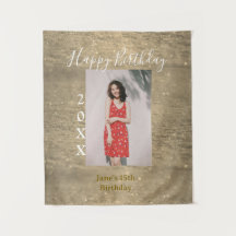 Parties scintillant d'or heureux 15e anniversaire 