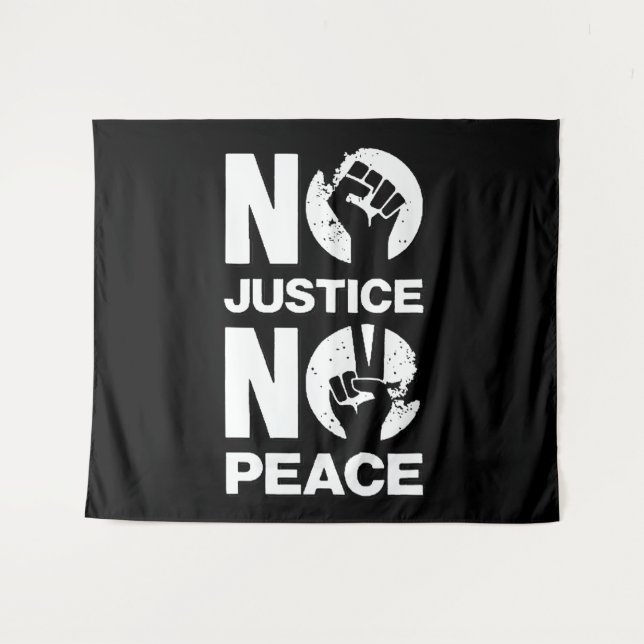 Tenture Pas de justice ni de paix (Devant (Horizontal))