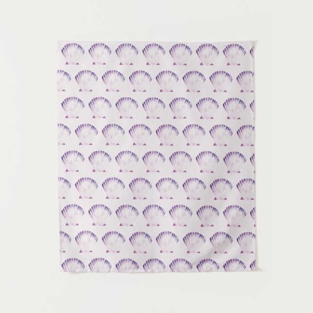 Tenture Pastel Aquarelle Purple Shell (Devant)