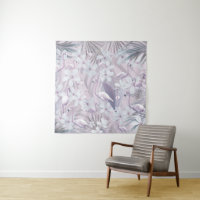Pastel Flamant rose Jungle Love 4 #art #tropical