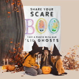 Tenture Pastel Halloween Décor Fantôme Photo Booth fond