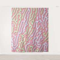 Pastel Kawaii Design Abstrait de Squiggle coloré