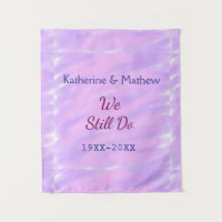 Pastel rose violet Vow renouvellement anniversaire