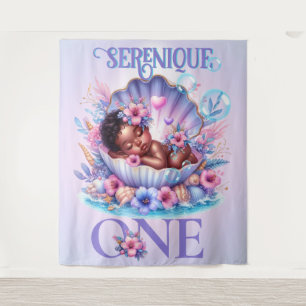 Tenture Pastel Under the Sea 1er anniversaire Africain-Amé