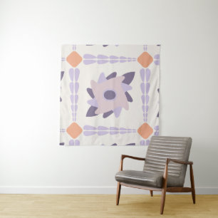 Tenture Pastel violet Carrelage décoratif coloré
