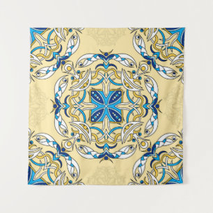 Tenture Patchwork Arabe Floral Texture Vintage