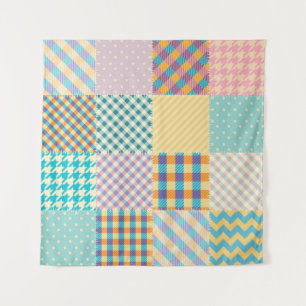 Tenture Patchwork vintage : Arrière - plan sans couture te