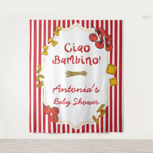 Tenture Pâtes Italiennes Ciao Bambino Baby Shower Bienvenu