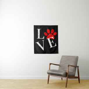 TENTURE PATTE DE CHIEN AMOUR TENDANCE