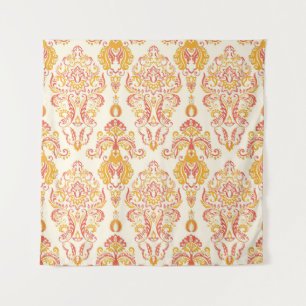 Tenture Patten vintage fleuri sans couture. Guerre baroque