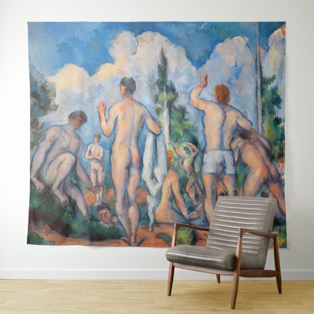 Tenture Paul Cezanne - Baigneurs (En situation (horizontale))
