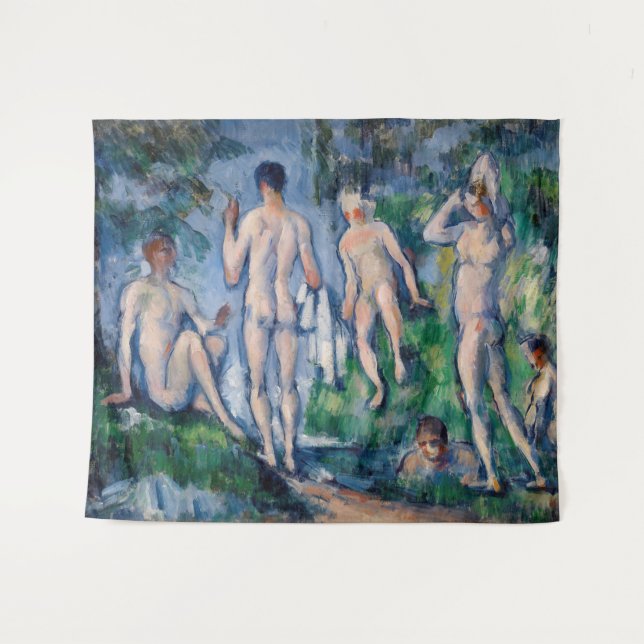 Tenture Paul Cezanne - Groupe de Baigneurs (Devant (Horizontal))
