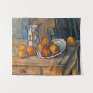 Tenture Paul Cezanne - Nature morte avec pot à lait et fru
