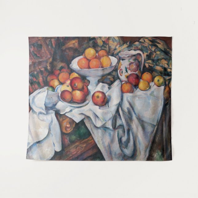 Tenture Paul Cezanne - Vie morte, Pommes et Oranges (Devant (Horizontal))