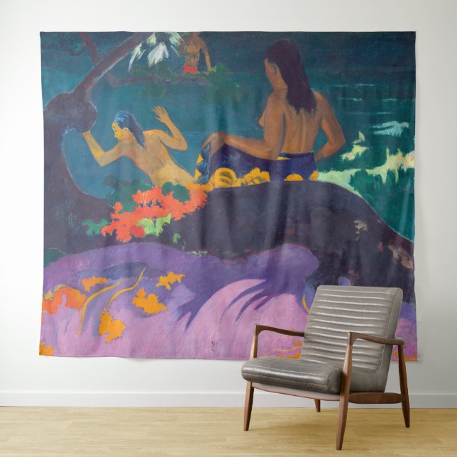 Tenture Paul Gauguin - By the Sea / Fatata te Miti (En situation (horizontale))