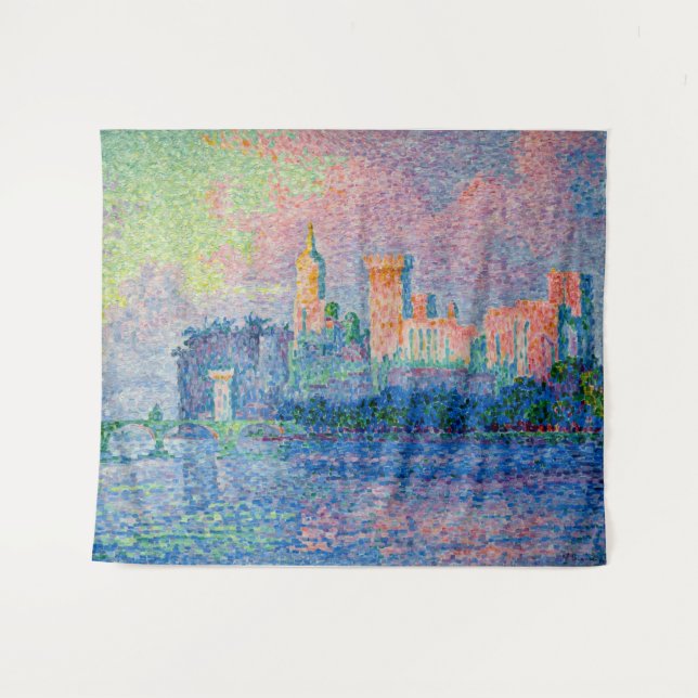 Tenture Paul Signac - Le Palais Pape, Avignon (Devant (Horizontal))