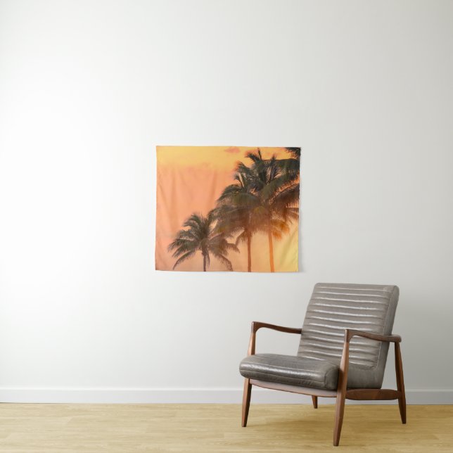 Tenture Paumes de Miami (En situation (horizontale))