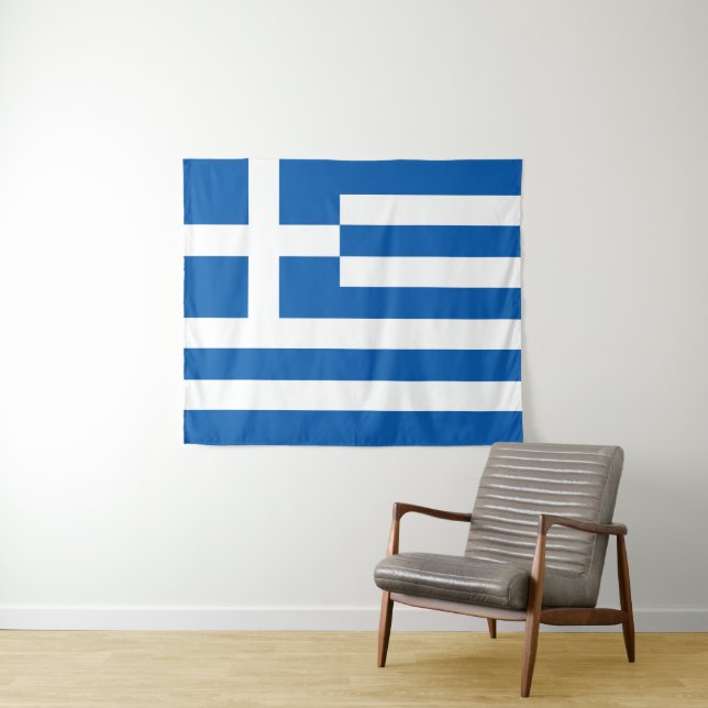 Tenture pavillon de la Grèce (En situation (horizontale))