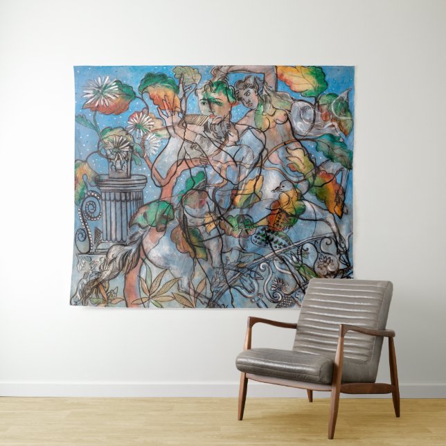 Tenture Pavonie | Francis Picabia | (En situation (horizontale))