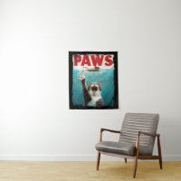 PAWS Cat Kitty Parodie De L'Affiche De Film Jaws