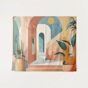 Tenture Paysage Abstrait de Boho (10)