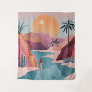Tenture Paysage Abstrait de Boho (18)