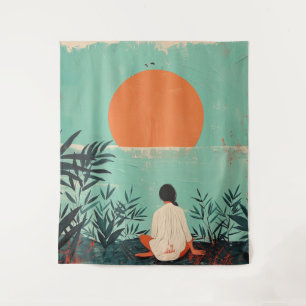 Tenture Paysage Abstrait de Boho (22)