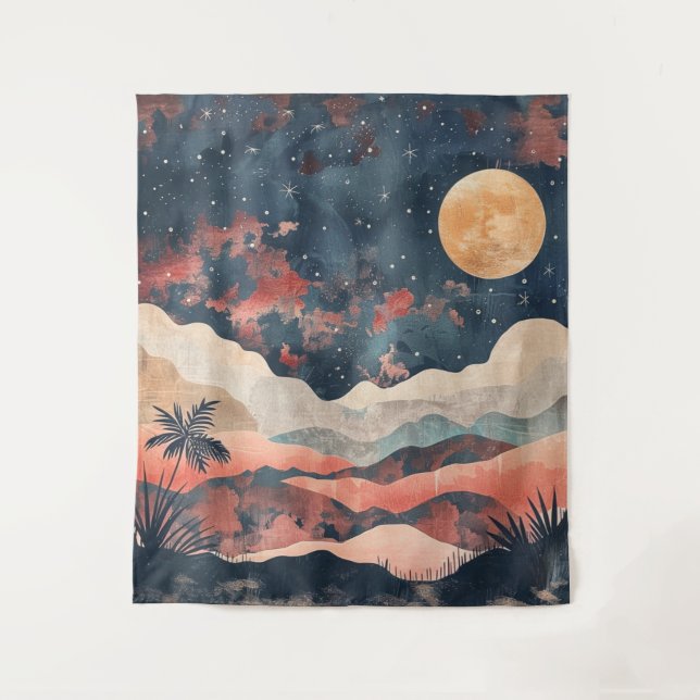 Tenture Paysage Abstrait de Boho (24) (Devant)