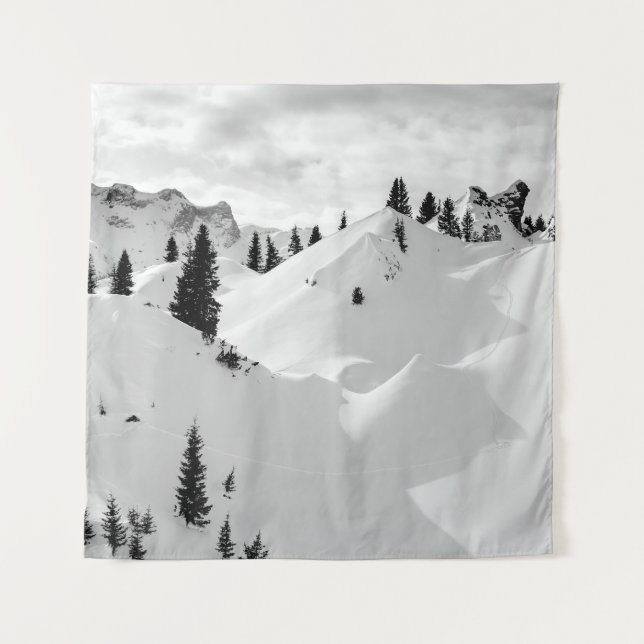 Tenture Paysage alpin : Snowy Fir Trees (Devant)