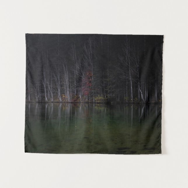 Tenture Paysage arboré au lac (Devant (Horizontal))