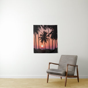Tenture Paysage de palmier de noix de coco