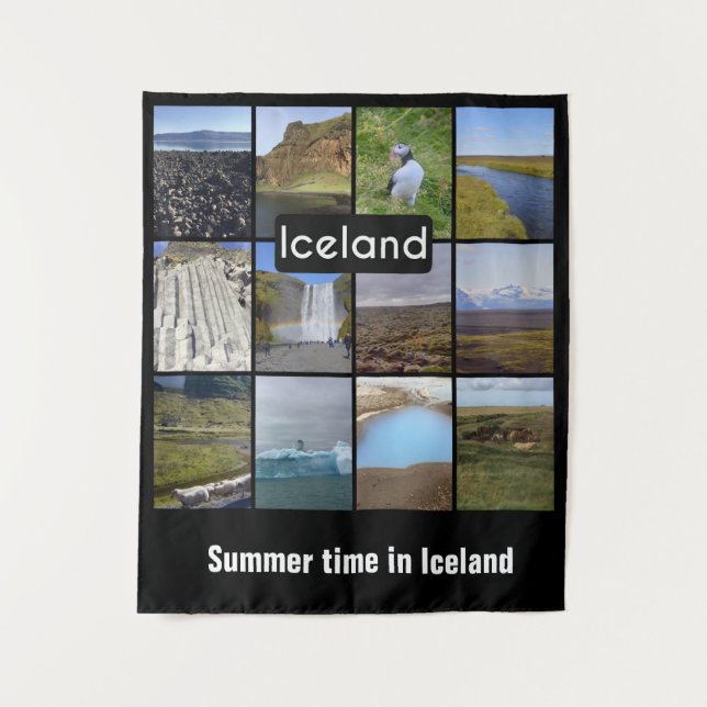 Tenture Paysage d'été islandais (Devant)