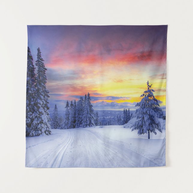 Tenture Paysage hivernal (Devant)